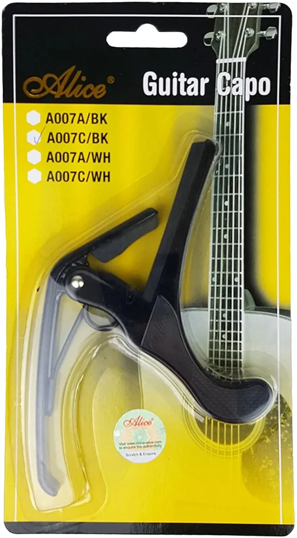 CAPO PARA GUITARRA CLÁSICA - ALICE A007C-BLACK - Imagen 2
