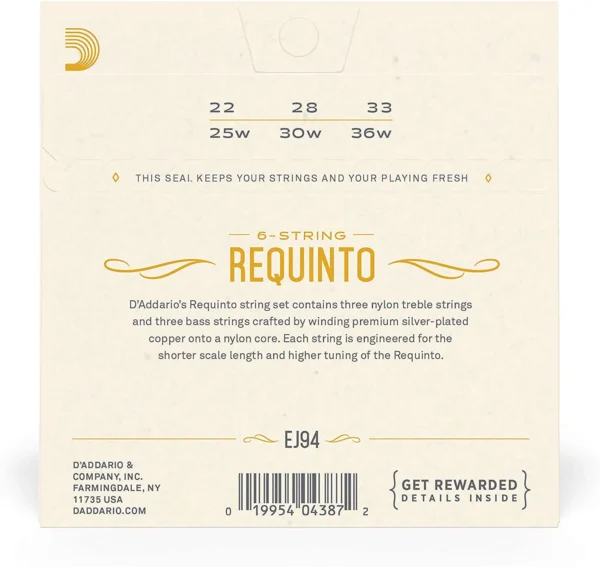 ENCORDADO - REQUINTO D'ADDARIO EJ94 - Imagen 2