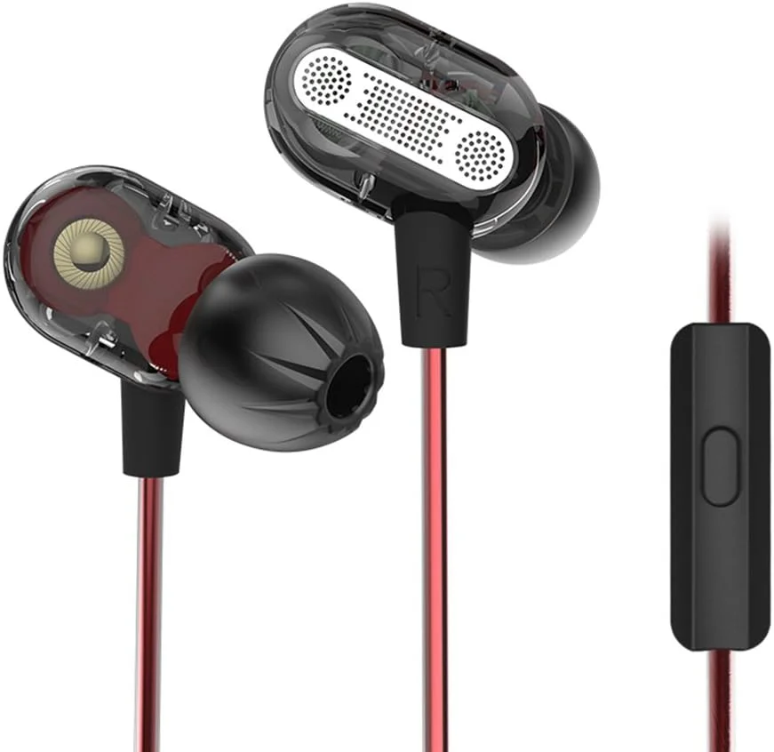 Audífonos KZ ZSE in-ear con doble driver y sonido de alta definición.