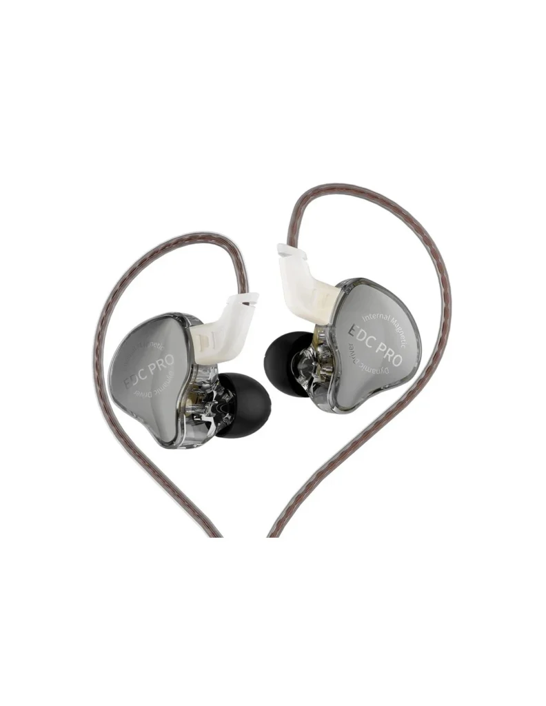Audífonos KZ EDC PRO con diseño ergonómico y sonido de alta fidelidad.