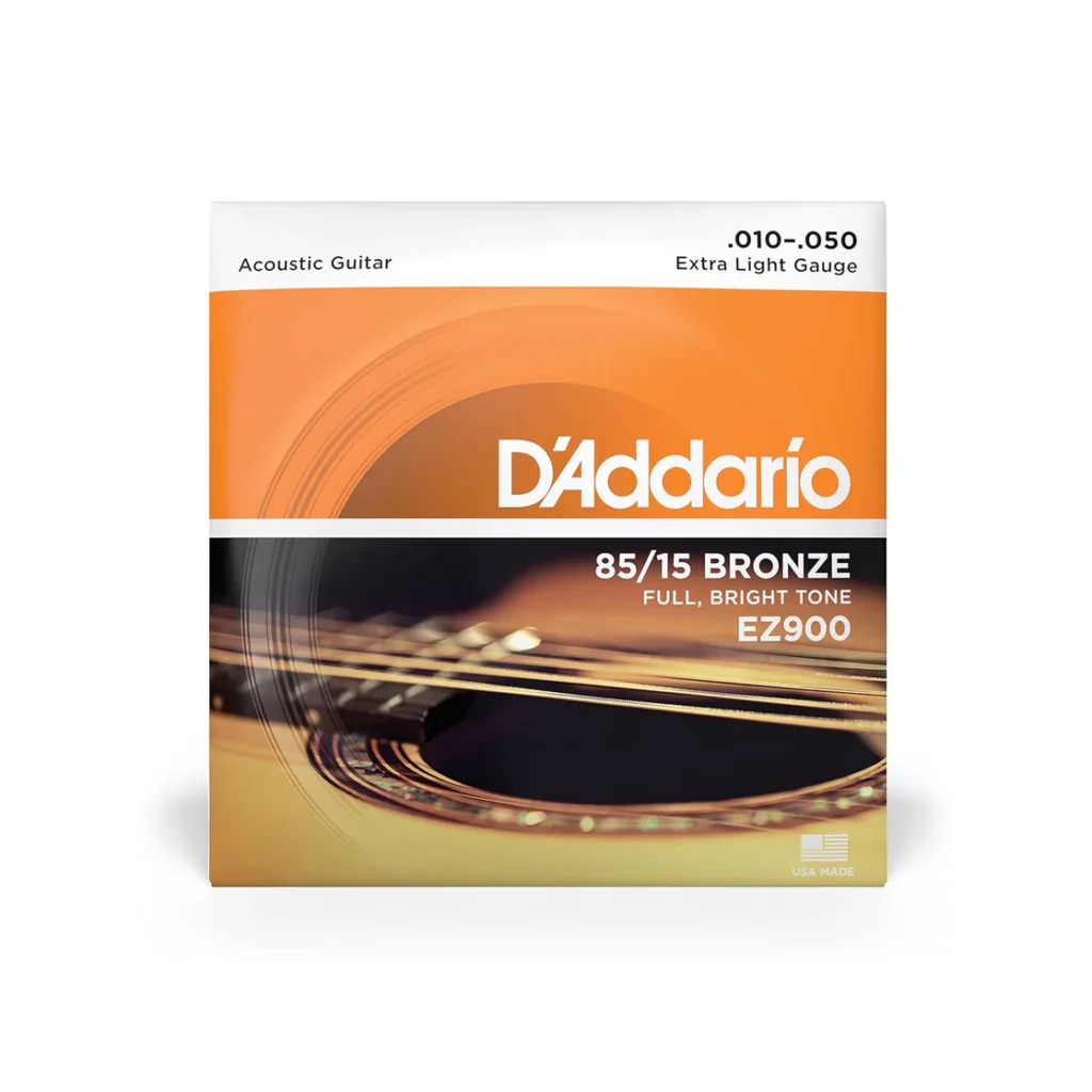 Encordado D’Addario EZ900 para guitarra acústica bronce 85/15 Extra Heavy