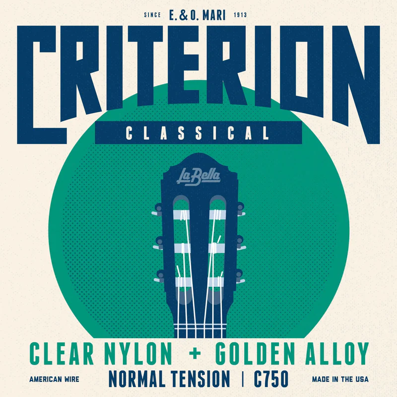 Encordado La Bella C750 para guitarra clásica nylon rectificado